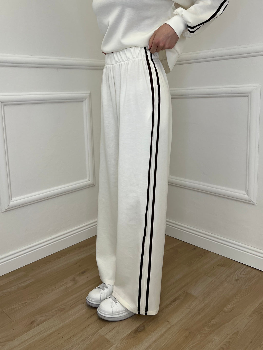 Tuta Bande Girocollo 88426 Panna