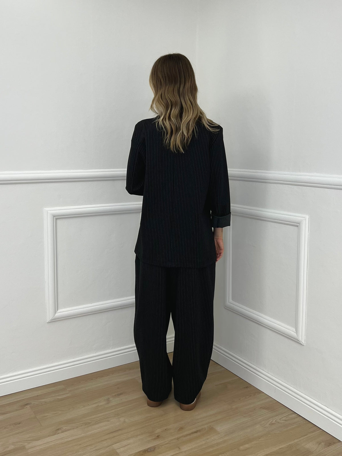Pantalone Gessato Portafoglio PM 5970 Nero