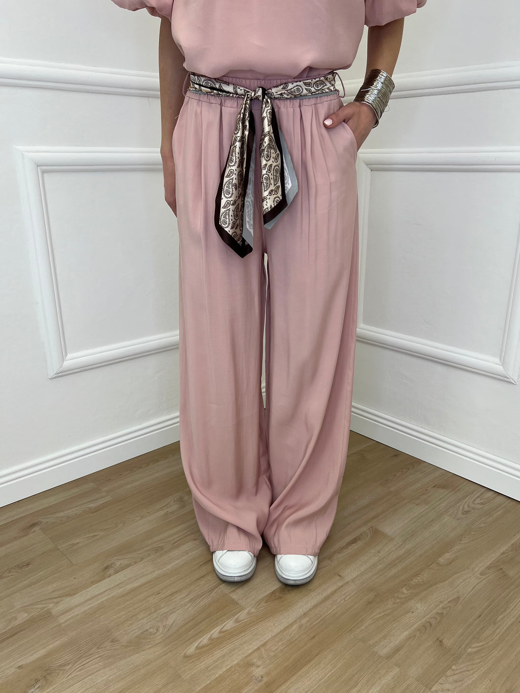 Pantalone Cupro Fusciacca 20527 Rosa