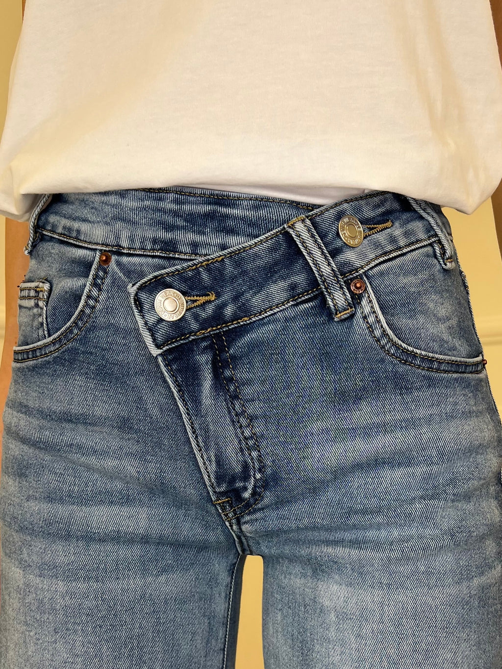 Jeans Straight Vita Incrociata 6047