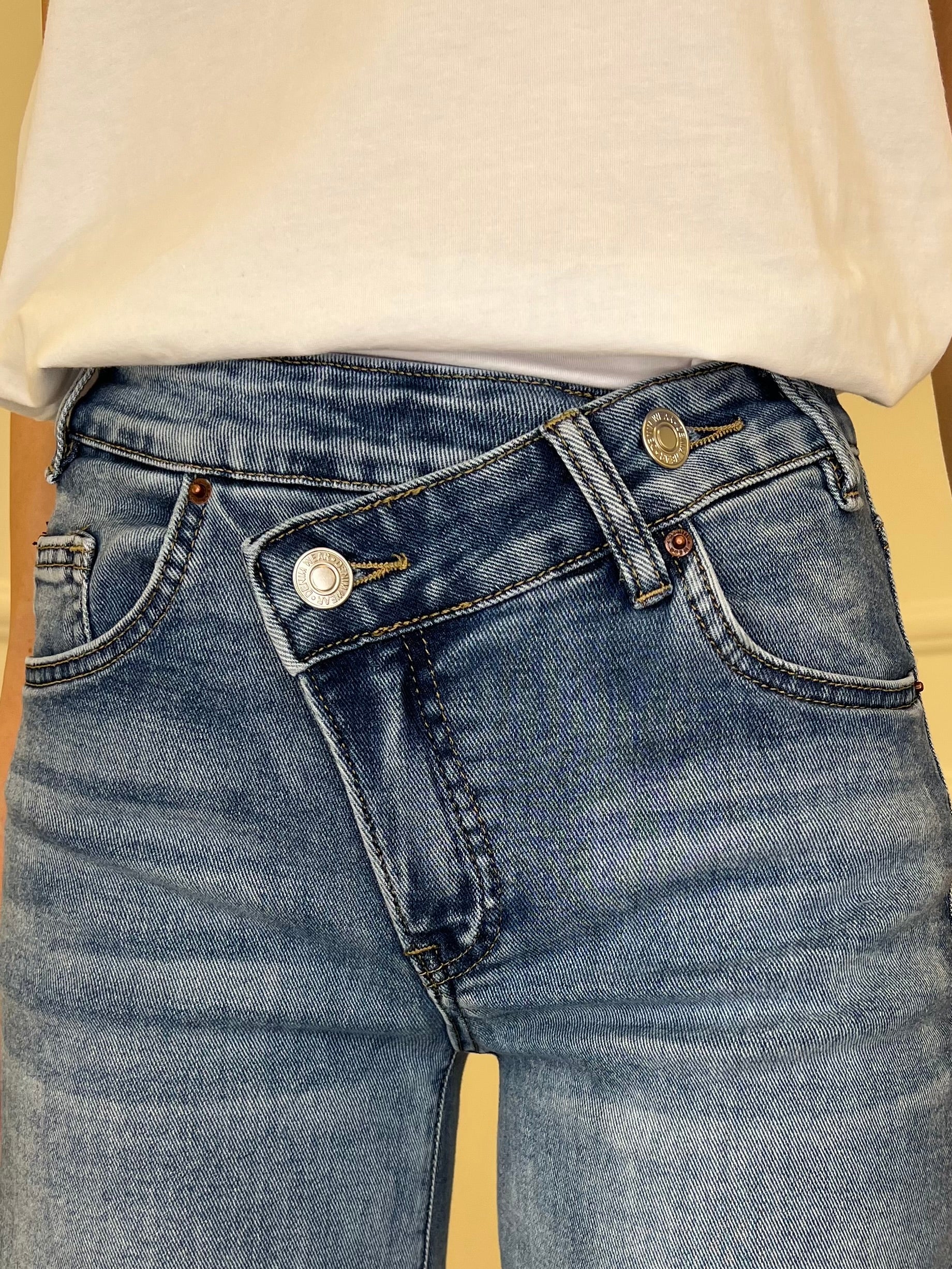 Jeans Straight Vita Incrociata 6047