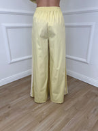 Pantalone Palazzo Bande 7809 Giallo