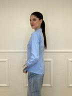 Camicia Slim Cotone 6036 Azzurro