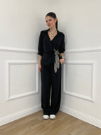 Pantalone Cupro Fusciacca 20527 Nero