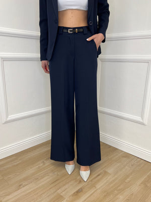 Pantalone Gabardine Straight Fit 8799 Blu