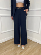 Pantalone Gabardine Straight Fit 8799 Blu