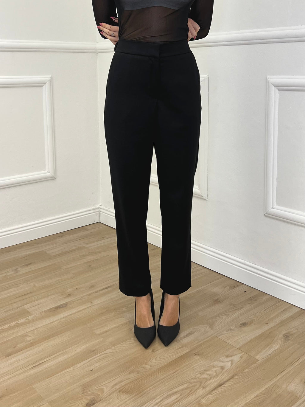 Pantalone Regular Gabardine 83487 Nero