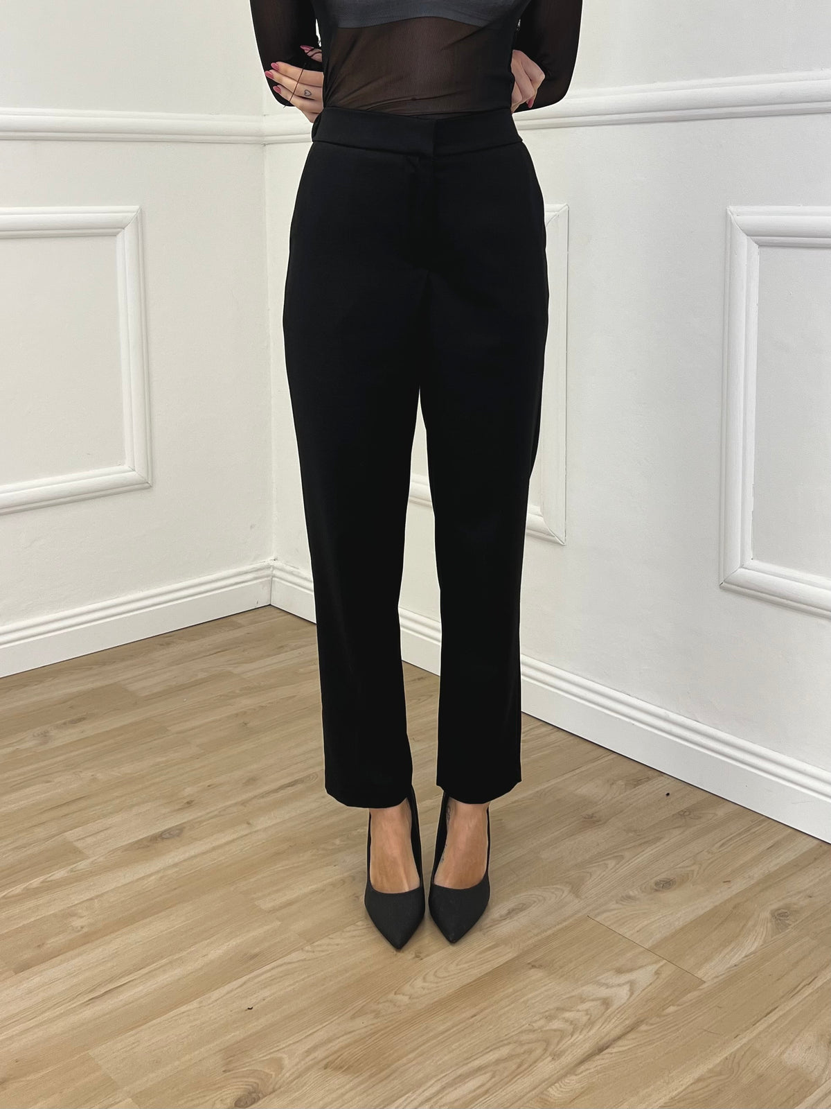 Pantalone Regular Gabardine 83487 Nero