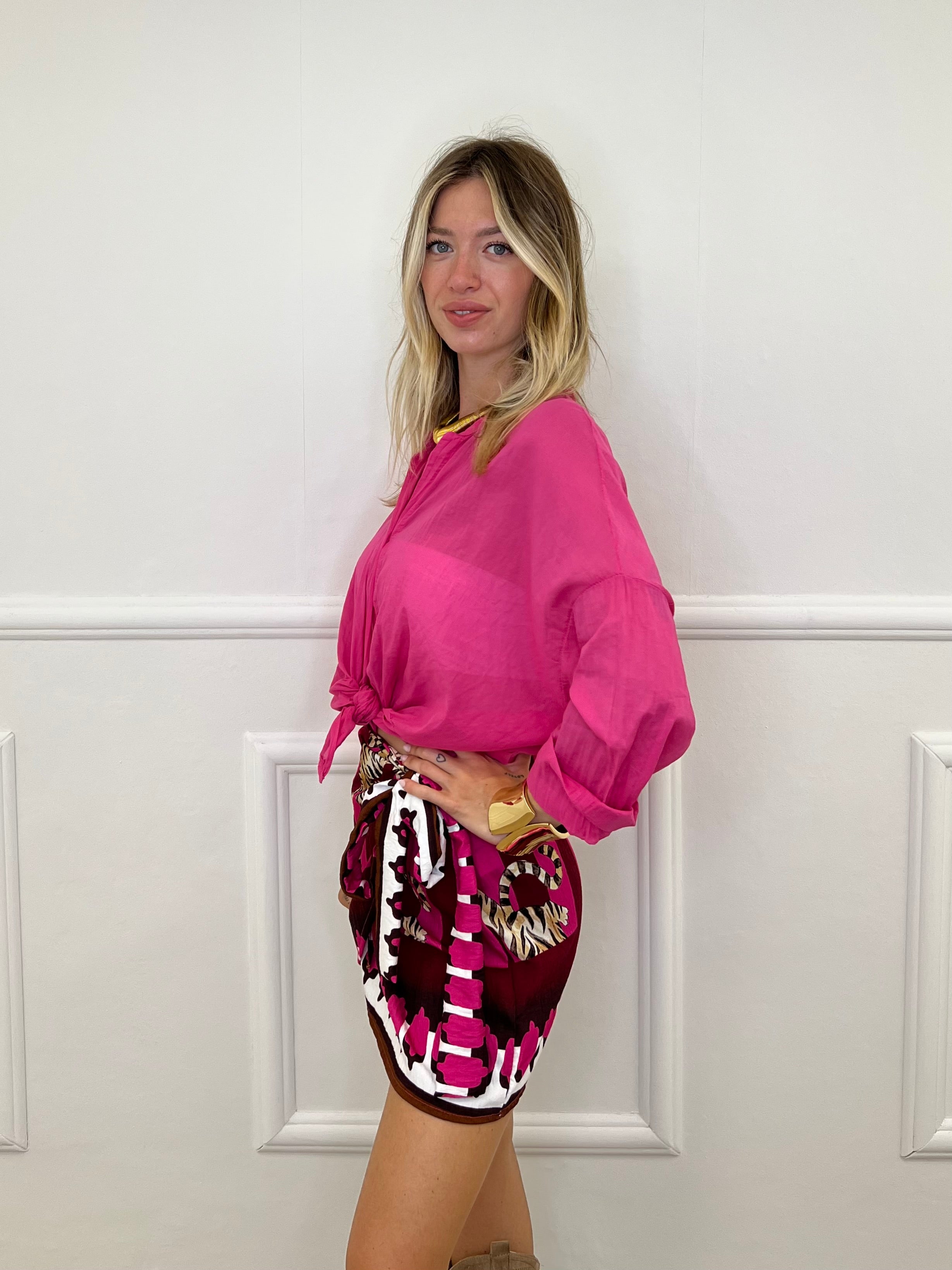 Camicia Over Soft 6040 Fucsia
