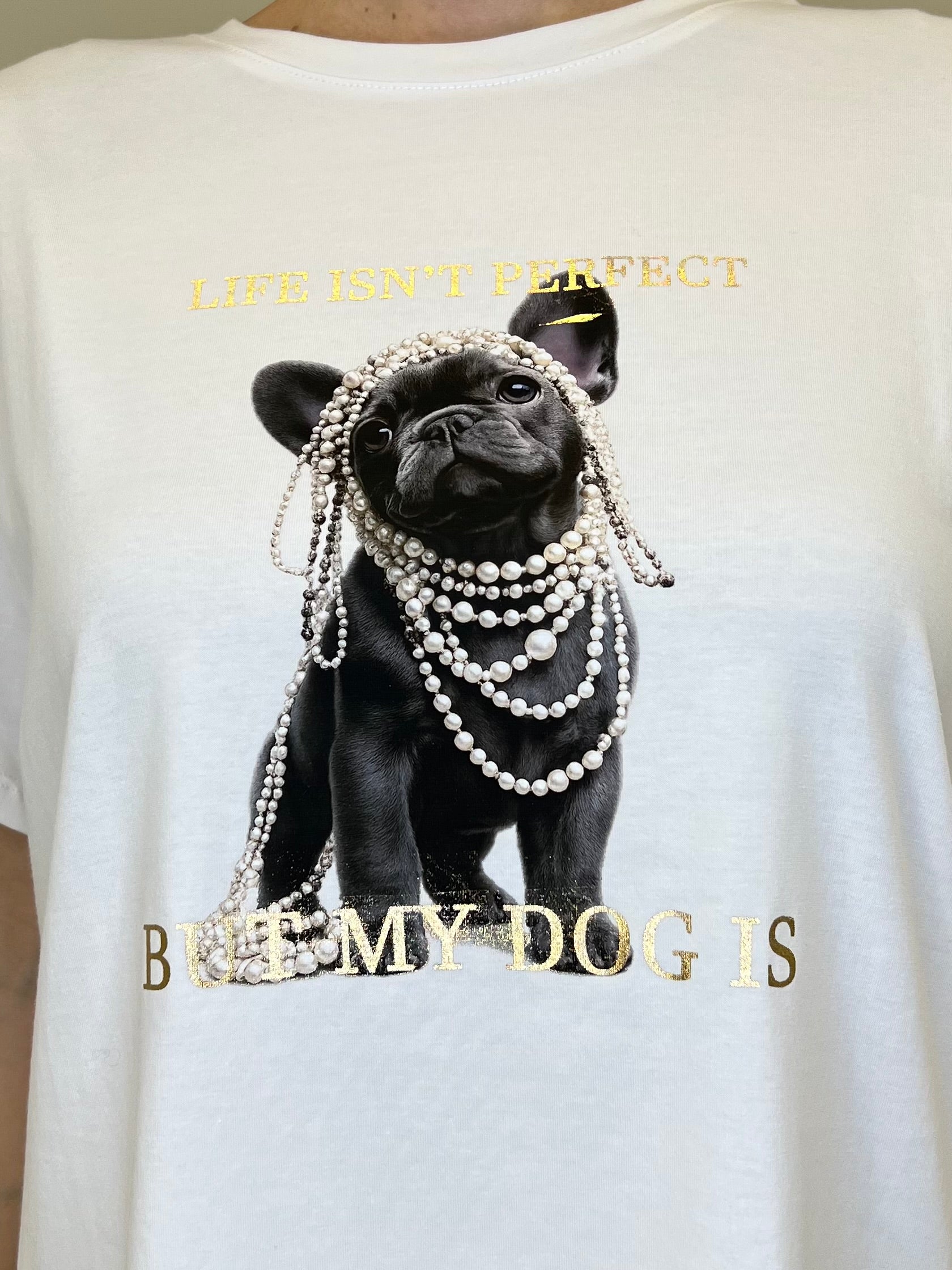 T-shirt Over Bulldog Francese