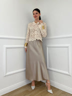 Gonna Satin 2236 Sabbia