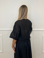 Camicia Tasca Paillettes 672-150 Nero