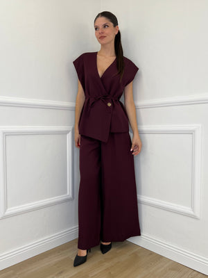 Completo Smanicato 3618 Burgundy