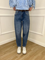 Jeans Mom Fit JC992 Azzurro