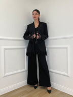 Jeans Palazzo Sfrangiato JK8117 Nero