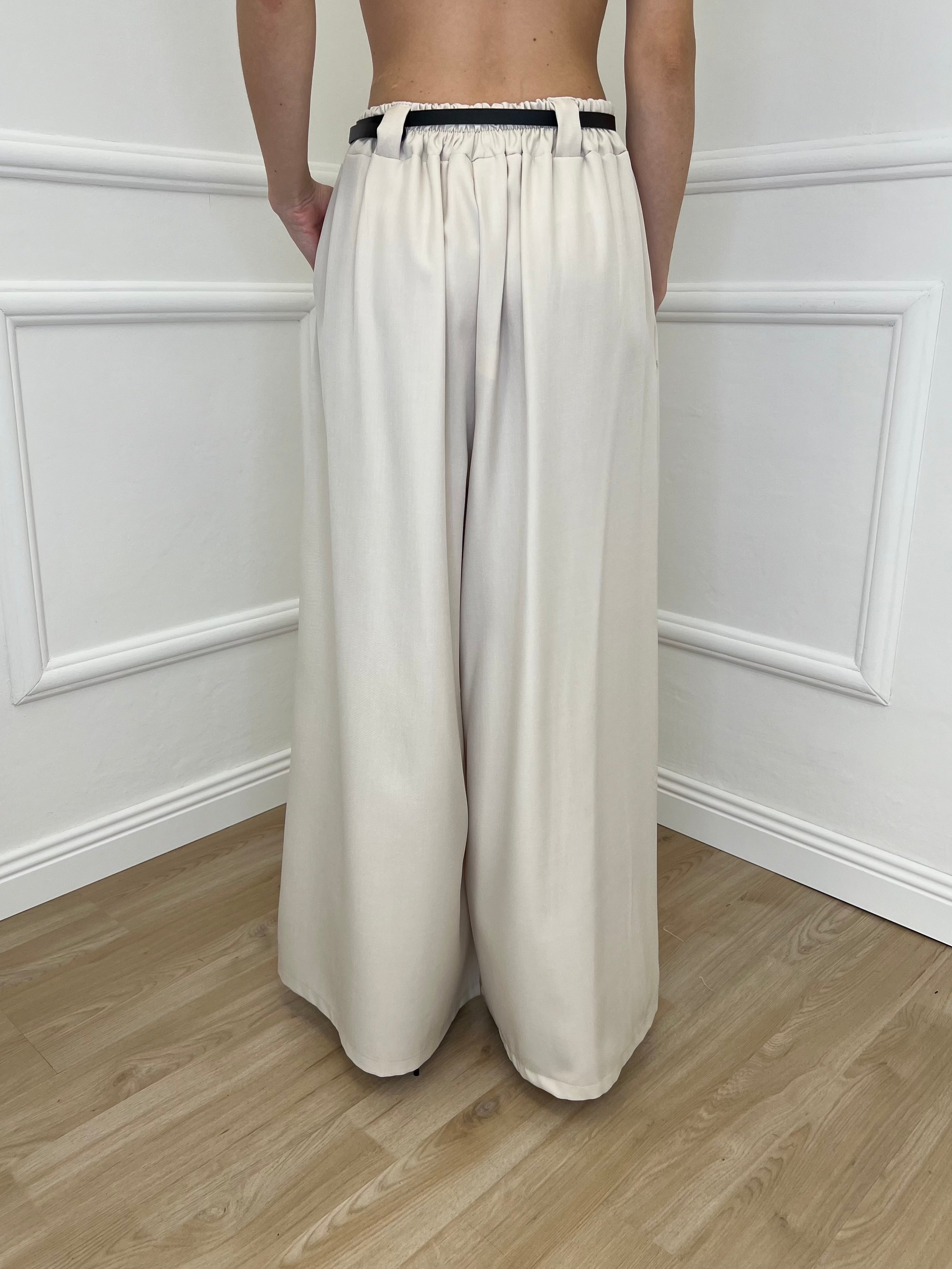 Pantalone a Palazzo 21509 Beige