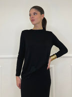 Maglia con Pizzo 60553 Nero