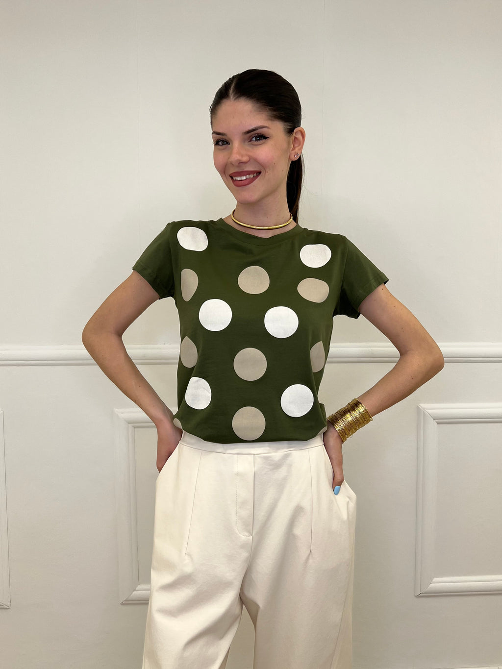 T-shirt Regular Fit Pois
