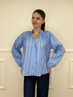 Camicia Popeline Regimental 118642 Azzurro