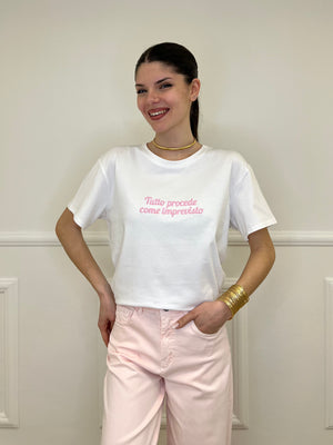 T-shirt Over "Tutto Procede Come Imprevisto"