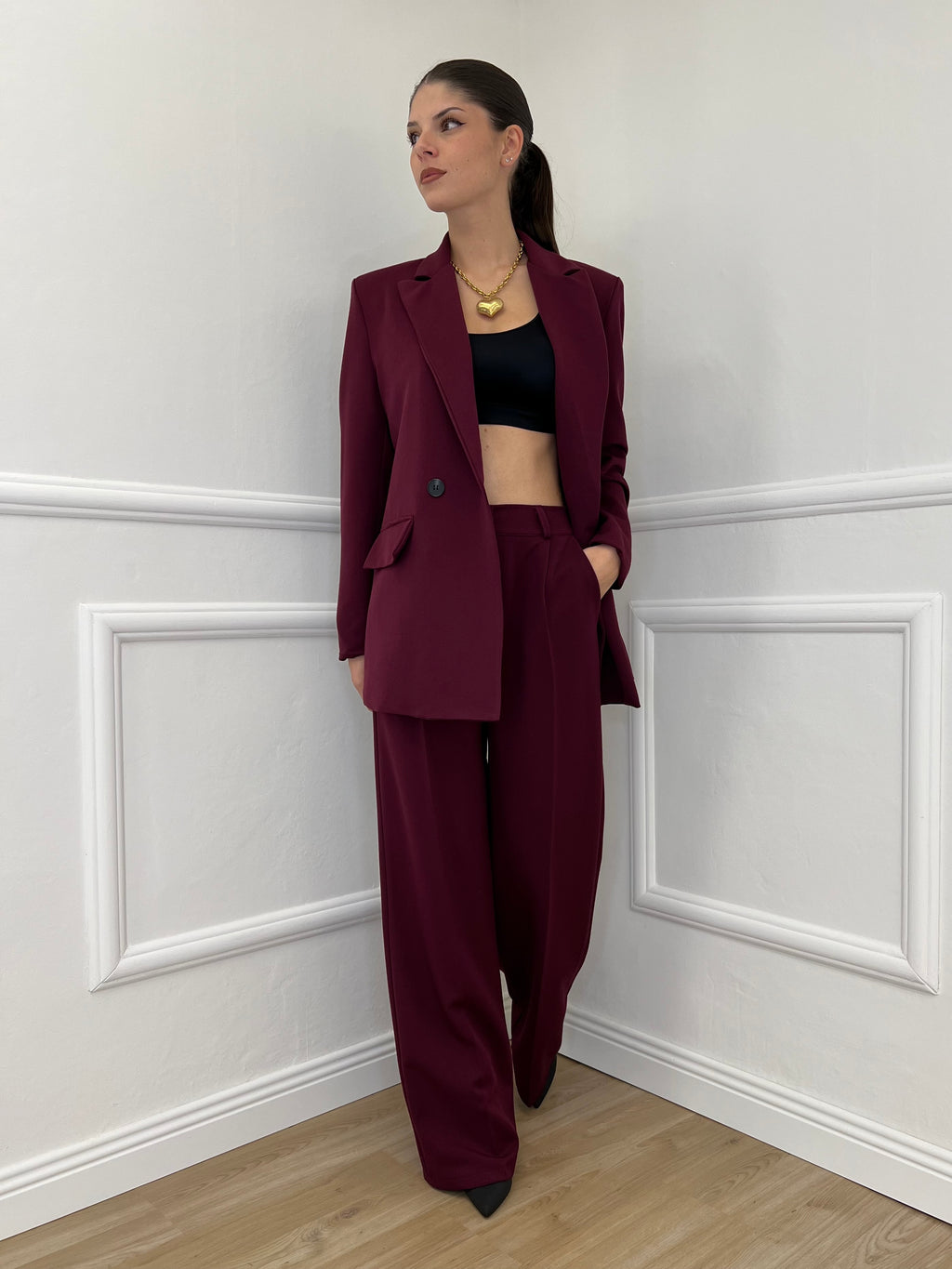 Tailleur Doppiopetto 2412 Burgundy