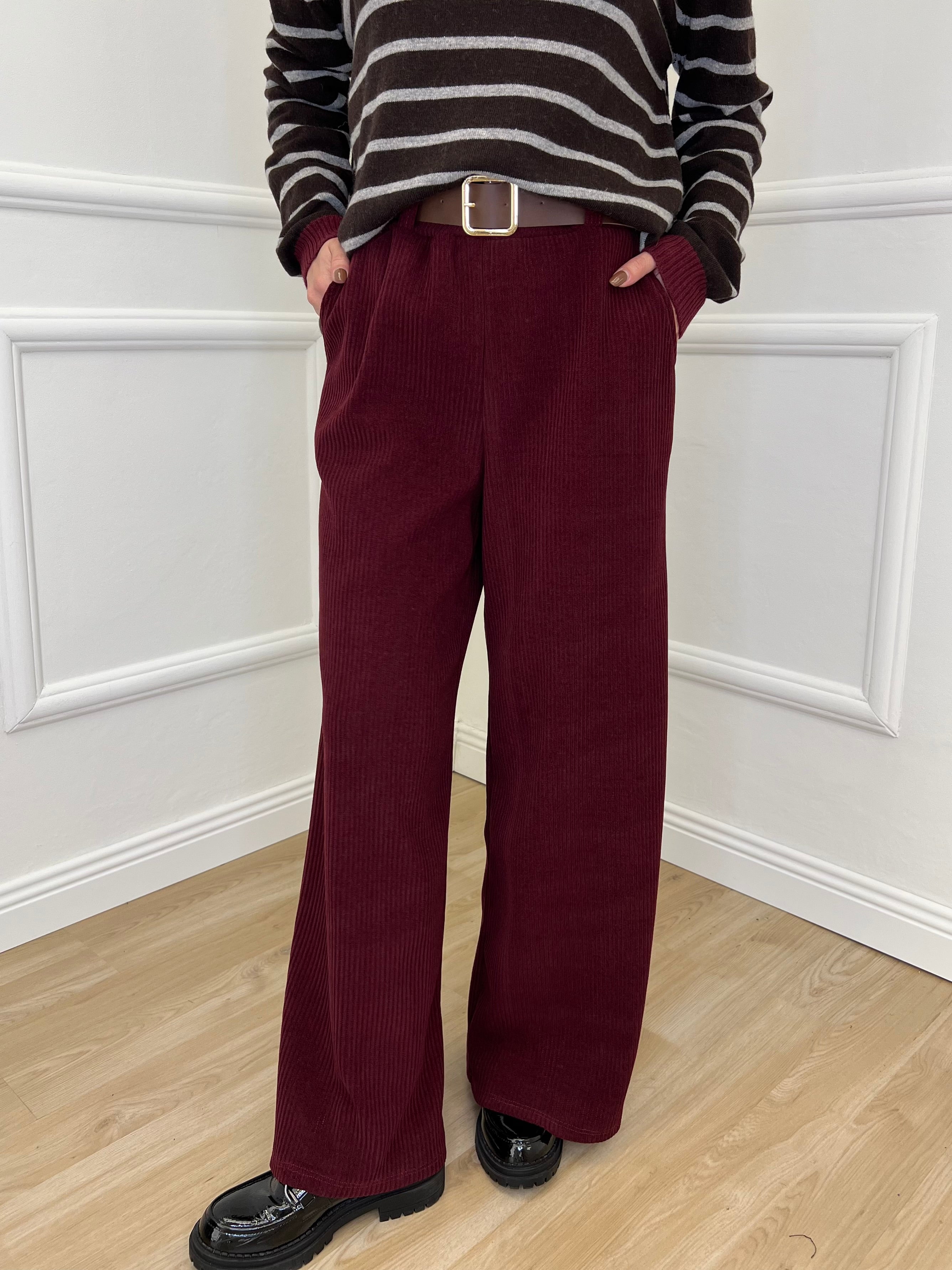 Pantalone Corduroy 6156 Burgundy