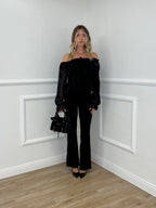 Pantalone Flare Punto Milano 34115 Nero