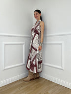 Abito Marilyn Fantasia 961902 Burgundy