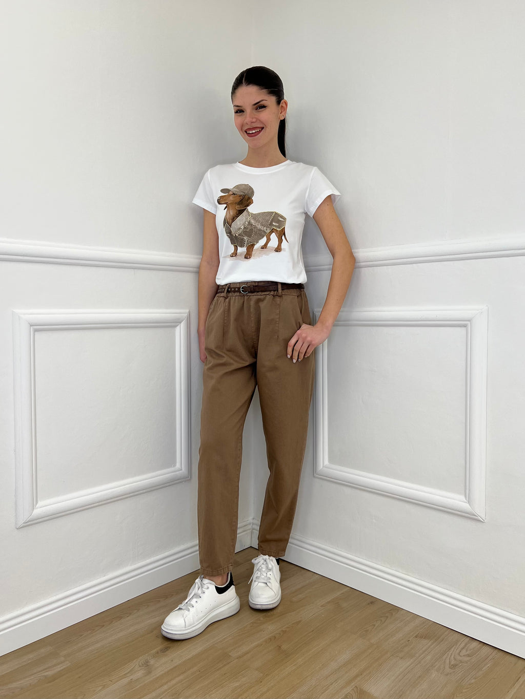 Pantalone Baggy Twill A102 Fango