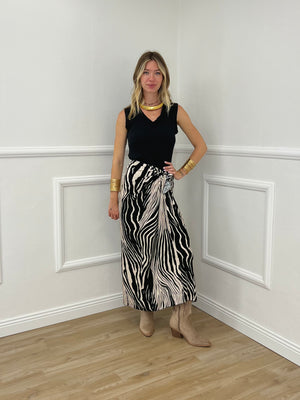 Gonna Pareo Zebra 199-765 Nero