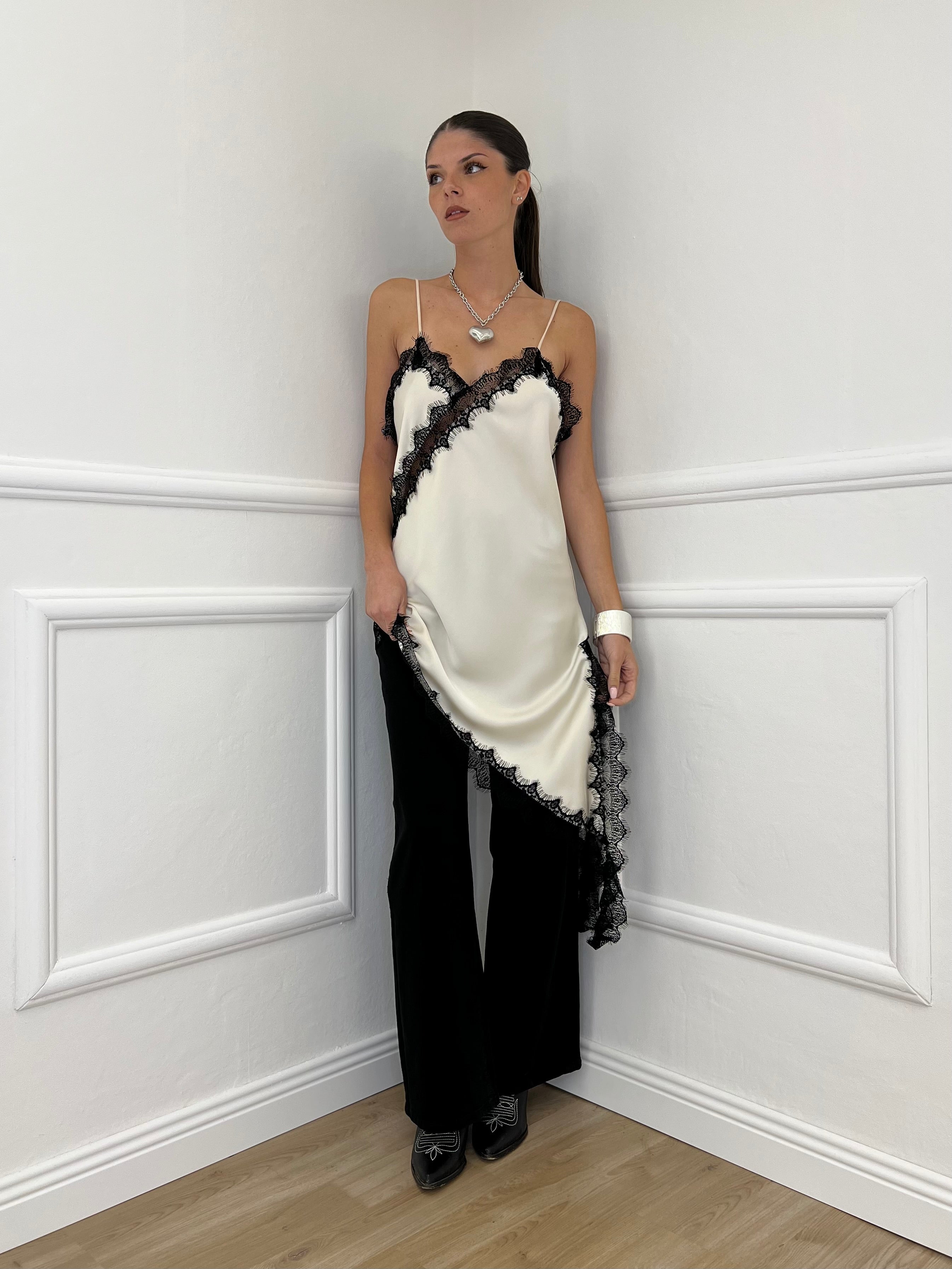 Jeans Palazzo T1001-1 Nero