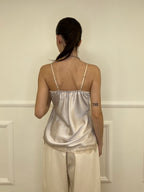 Top In Satin Con Pizzo 18673 Nude