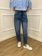 Jeans Mom Fit JC992 Azzurro