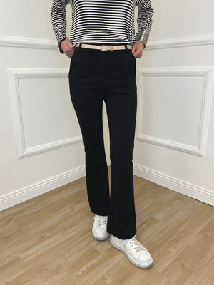 Pantalone Flare Cintura 26513 Nero