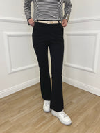 Pantalone Flare Cintura 26513 Nero