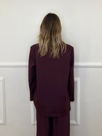 Blazer Over Sciallato 25433 Burgundy