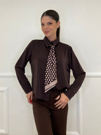 Camicia Foulard Pois 113638 Moro