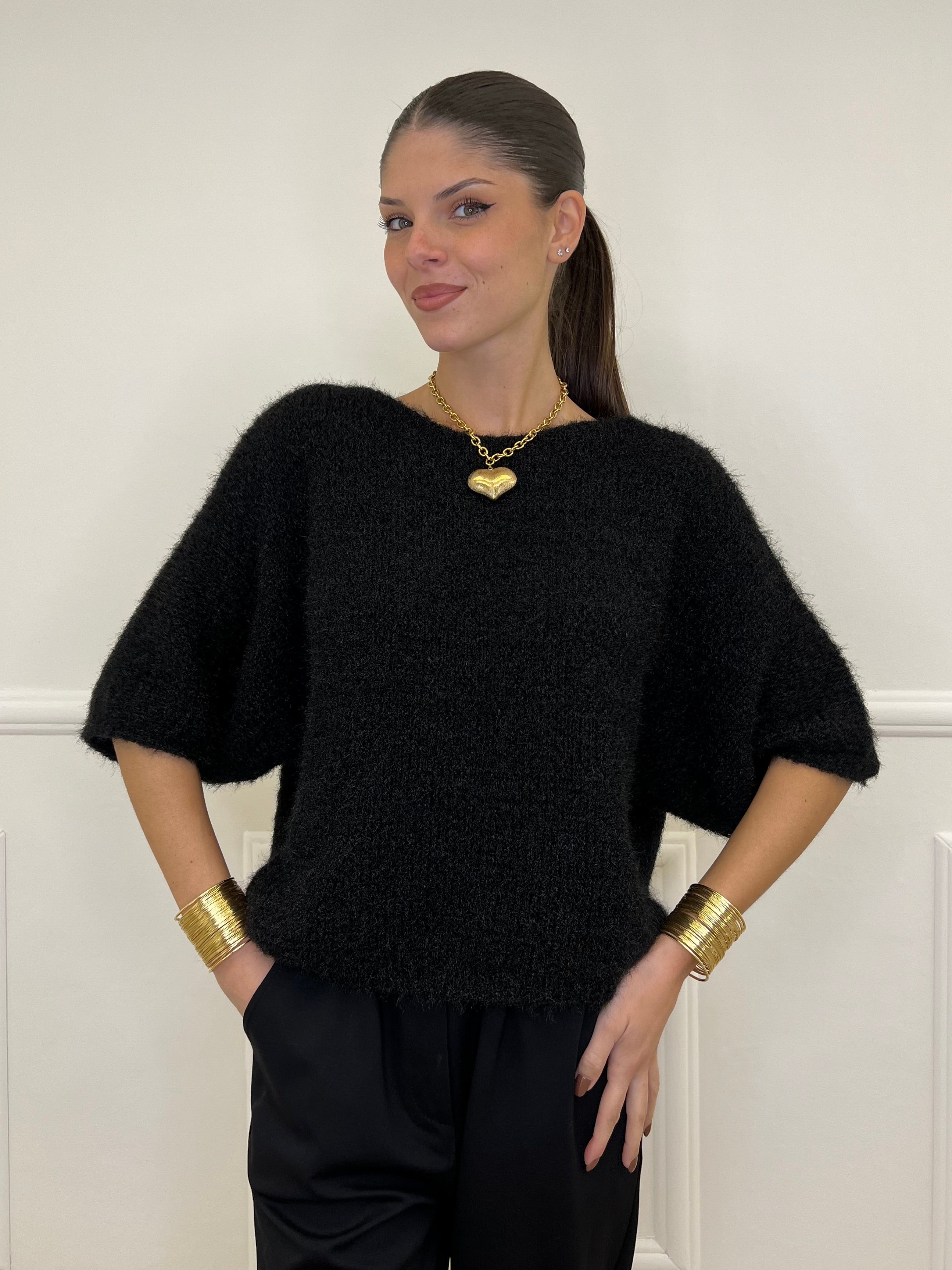 Maglia Mohair 911 Nero