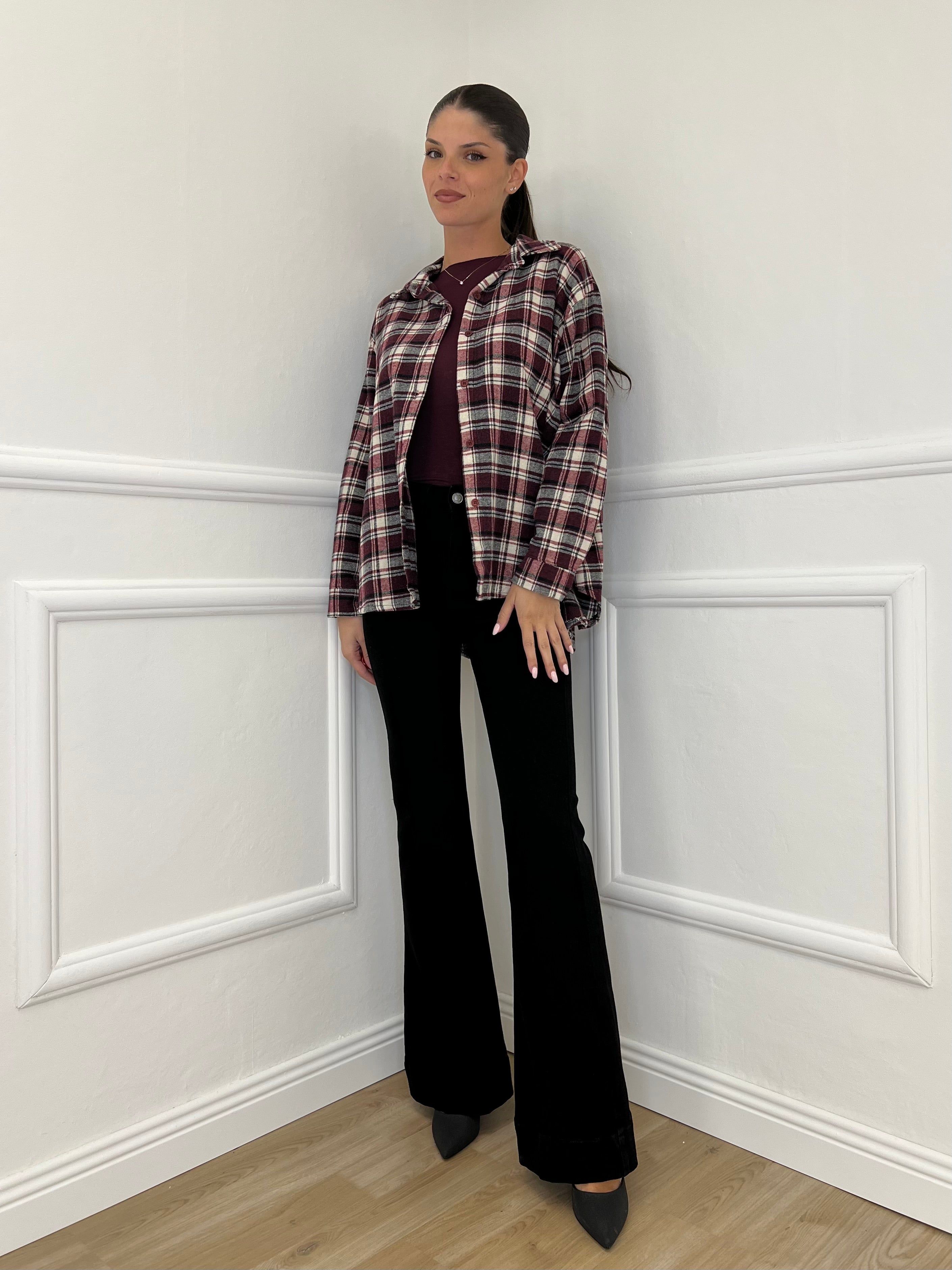 Jeans Flare KM3560-1 Nero