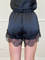 Shorts Lingerie Pizzo L337 Nero
