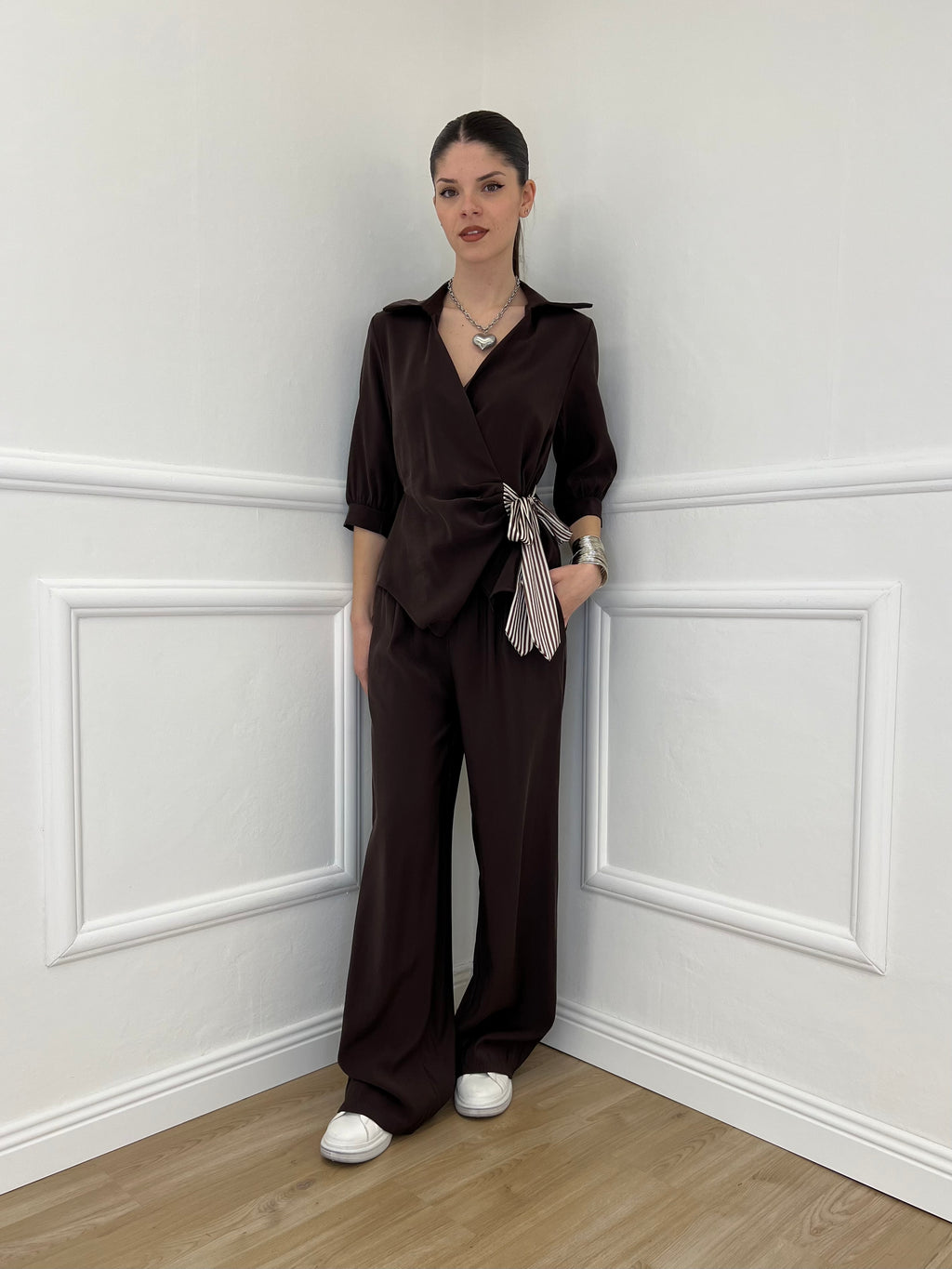 Pantalone Cupro Fusciacca 20527 Moro