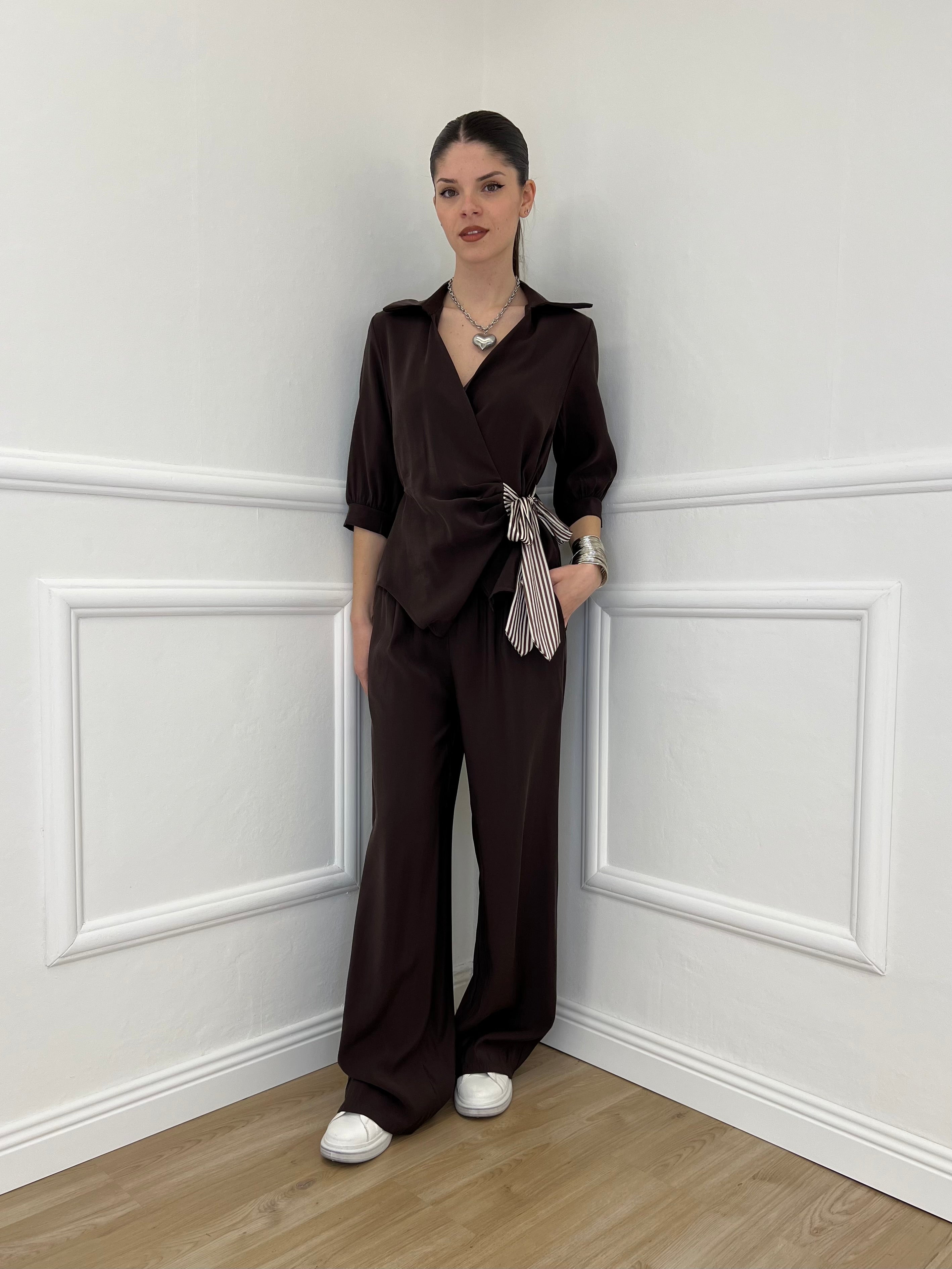 Pantalone Cupro Fusciacca 20527 Moro