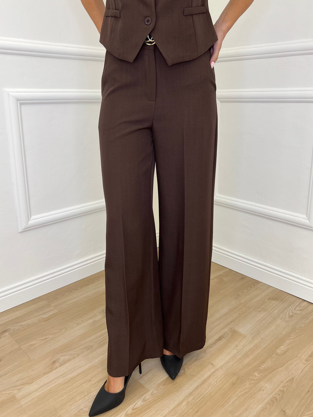 Completo Gilet 231280 Marrone