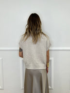 Maglia Scatoletta Maniche Corte B918 Ecru