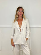 Blazer in Felpa 27435A Panna