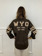 Camicia Over New York 9876 Marrone