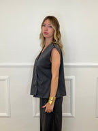 Gilet Chiusura Diagonale 2430 Grigio