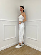 Top Con Spalline 25206 Bianco