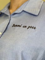 Camicia Dammi un Grrr 27598 Blu - Bazar Abbigliamento