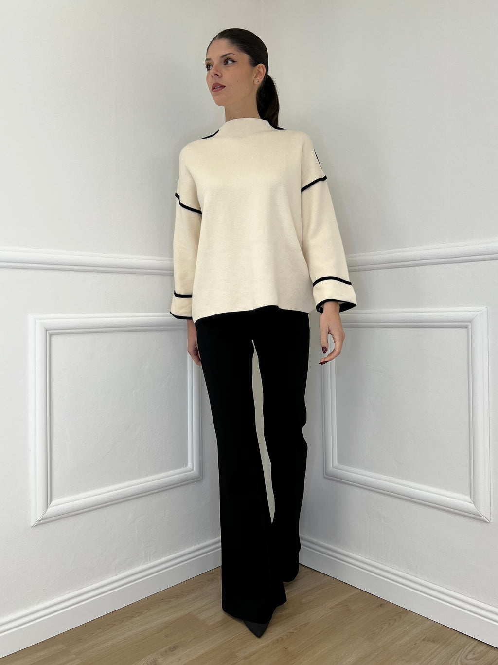 Pantalone Flare 1073 Nero